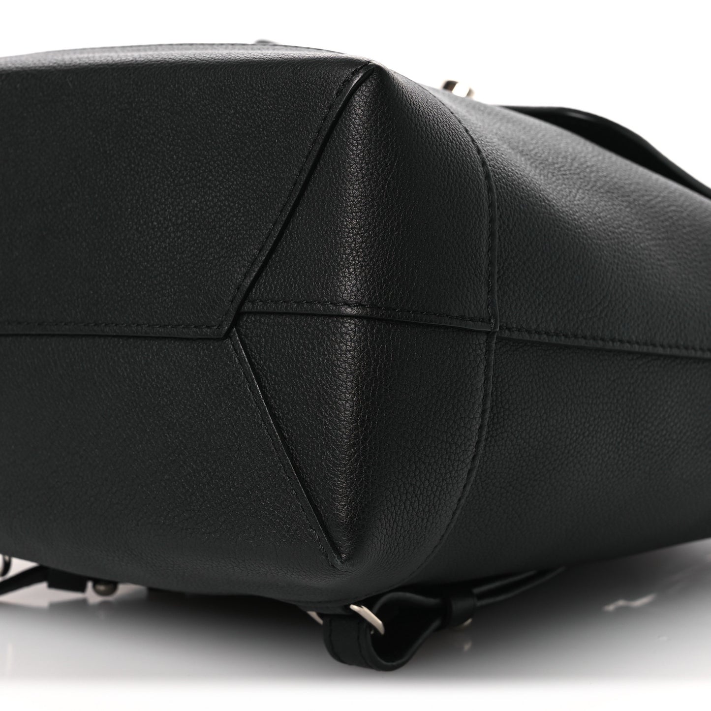 Calfskin Lockme Backpack Black
