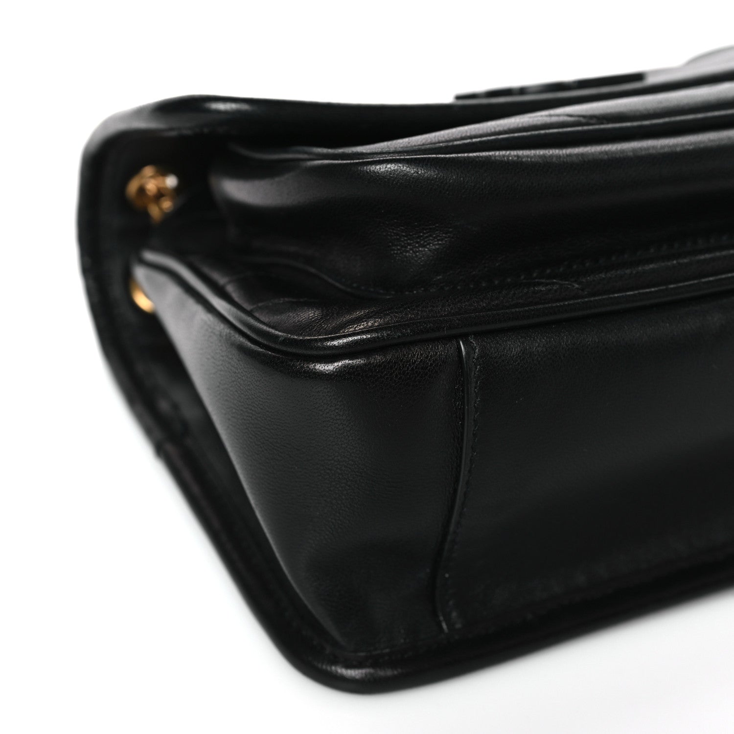 Saint Laurent Lambskin Matelasse Monogram Baby Niki Chain Satchel Black 8 of 10