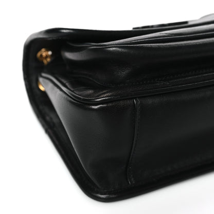 Saint Laurent Lambskin Matelasse Monogram Baby Niki Chain Satchel Black 8 of 10