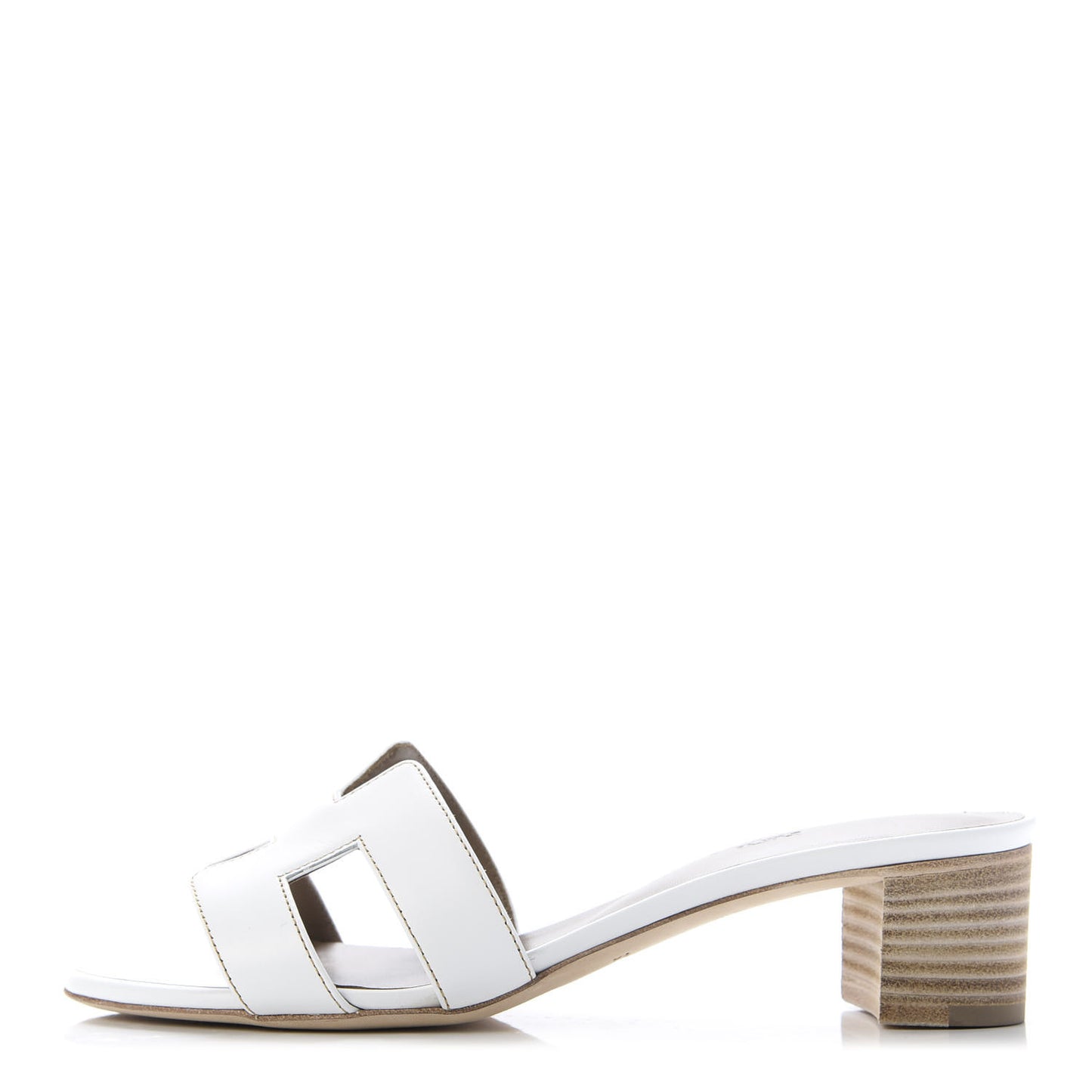 Calfskin Oasis Sandals 37.5 White