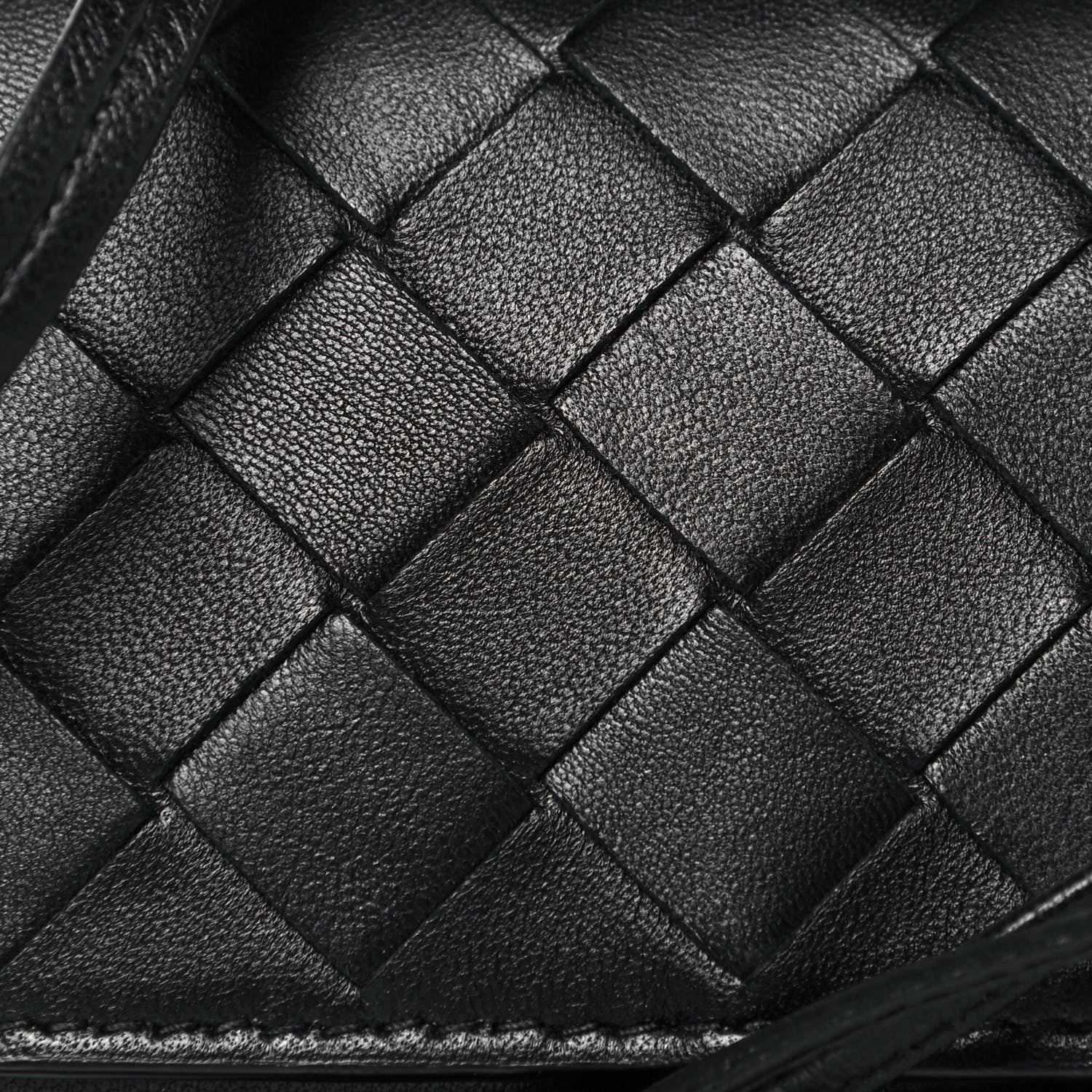 Bottega Veneta Nappa Intrecciato Crossbody Coin Pouch Black 7 of 13