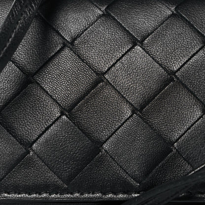 Bottega Veneta Nappa Intrecciato Crossbody Coin Pouch Black 7 of 13