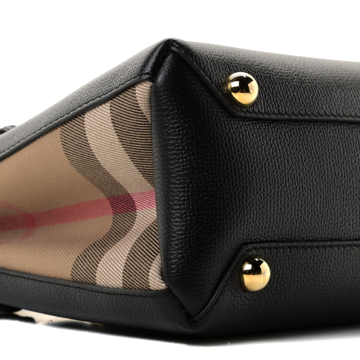 Derby Calfskin House Check Baby Banner Tote Black