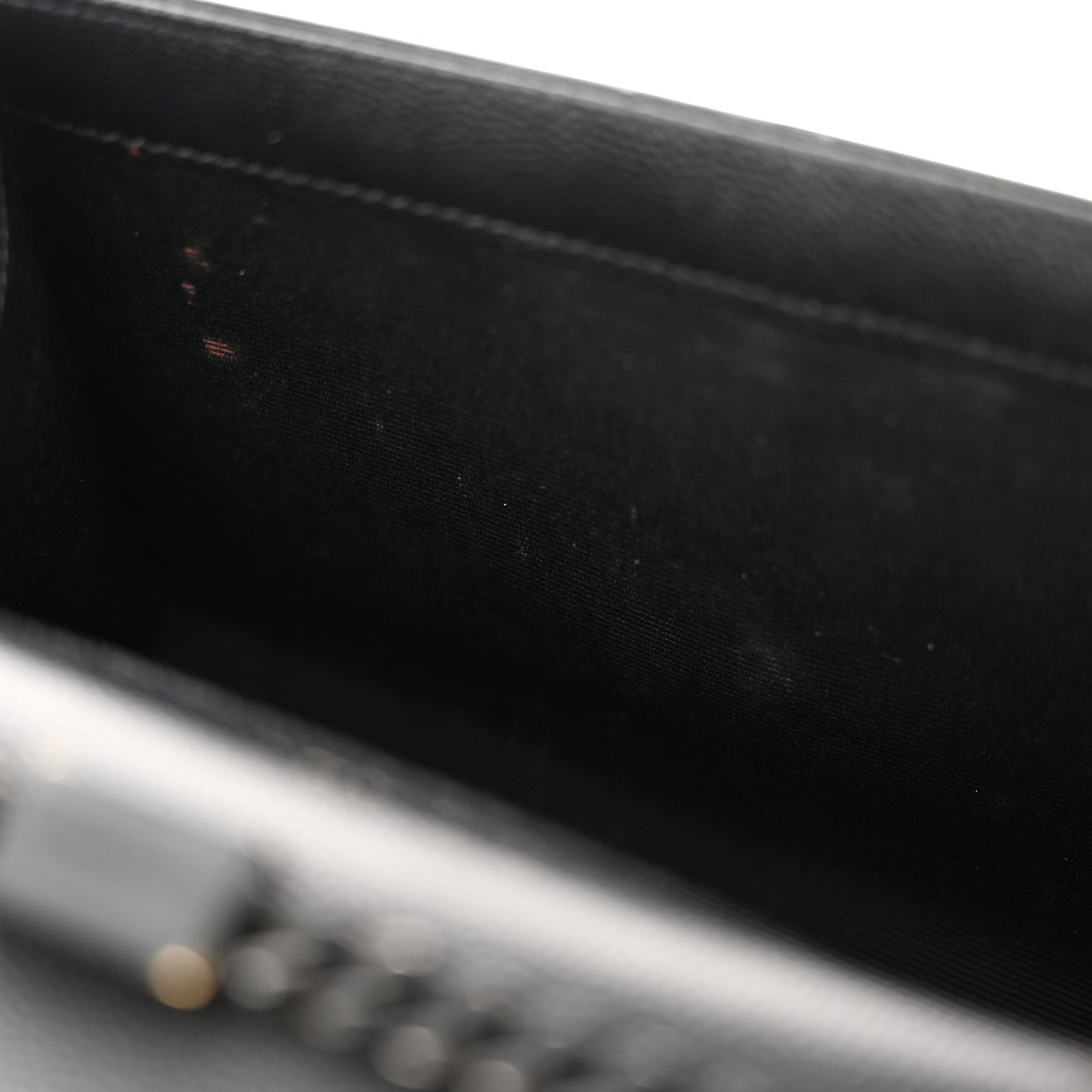 Grain De Poudre Small Monogram Monochrome Kate Satchel Black