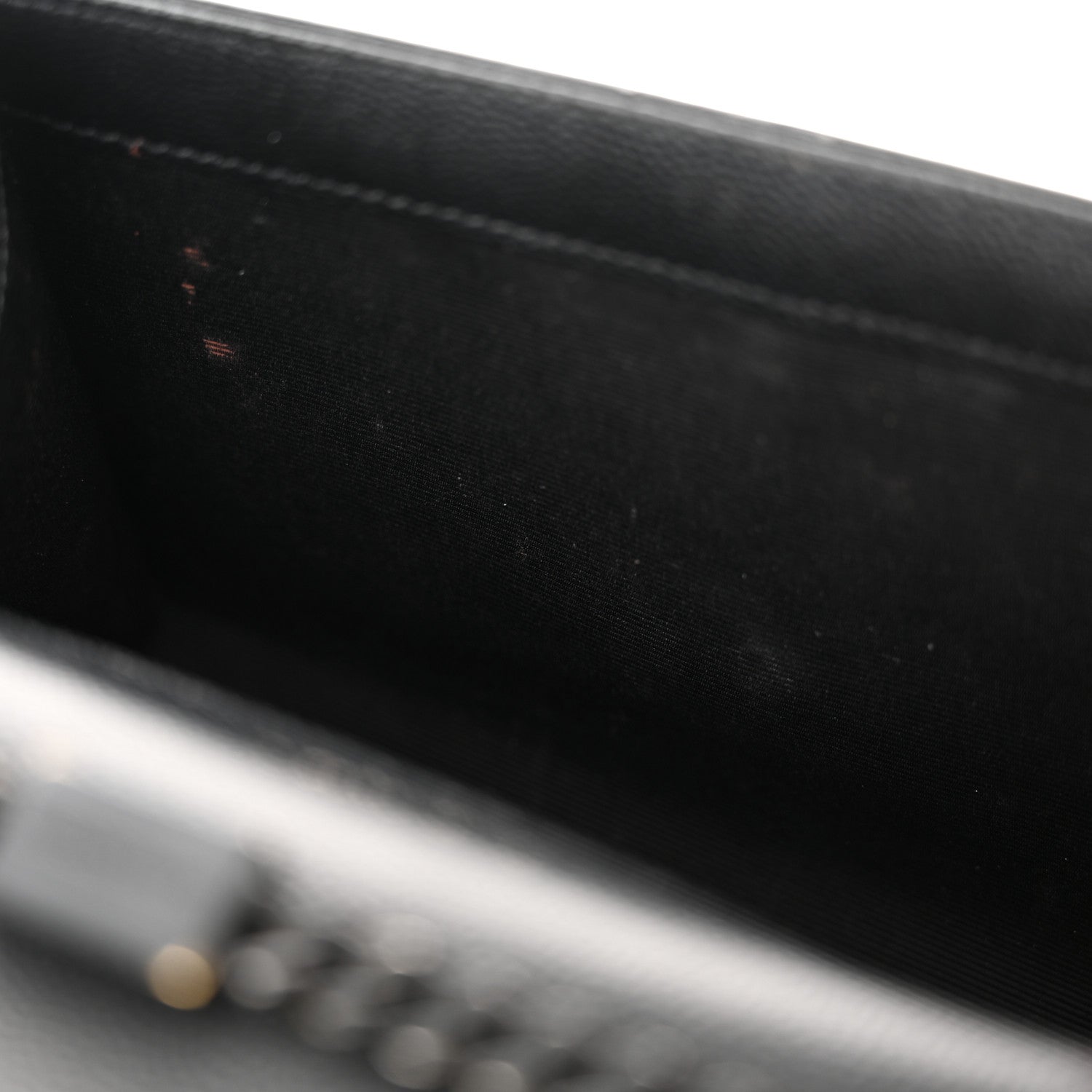 Saint Laurent Grain De Poudre Small Monogram Monochrome Kate Satchel Black 13 of 22