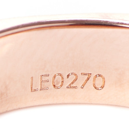 Louis Vuitton Brass Monogram Engraved Nanogram Ring M Pink Gold 3 of 7