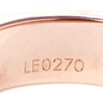 Louis Vuitton Brass Monogram Engraved Nanogram Ring M Pink Gold 3 of 7