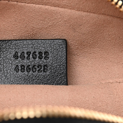 Gucci Monogram Matelasse Diagonal Small GG Marmont Chain Shoulder Bag Beige Black 7 of 10