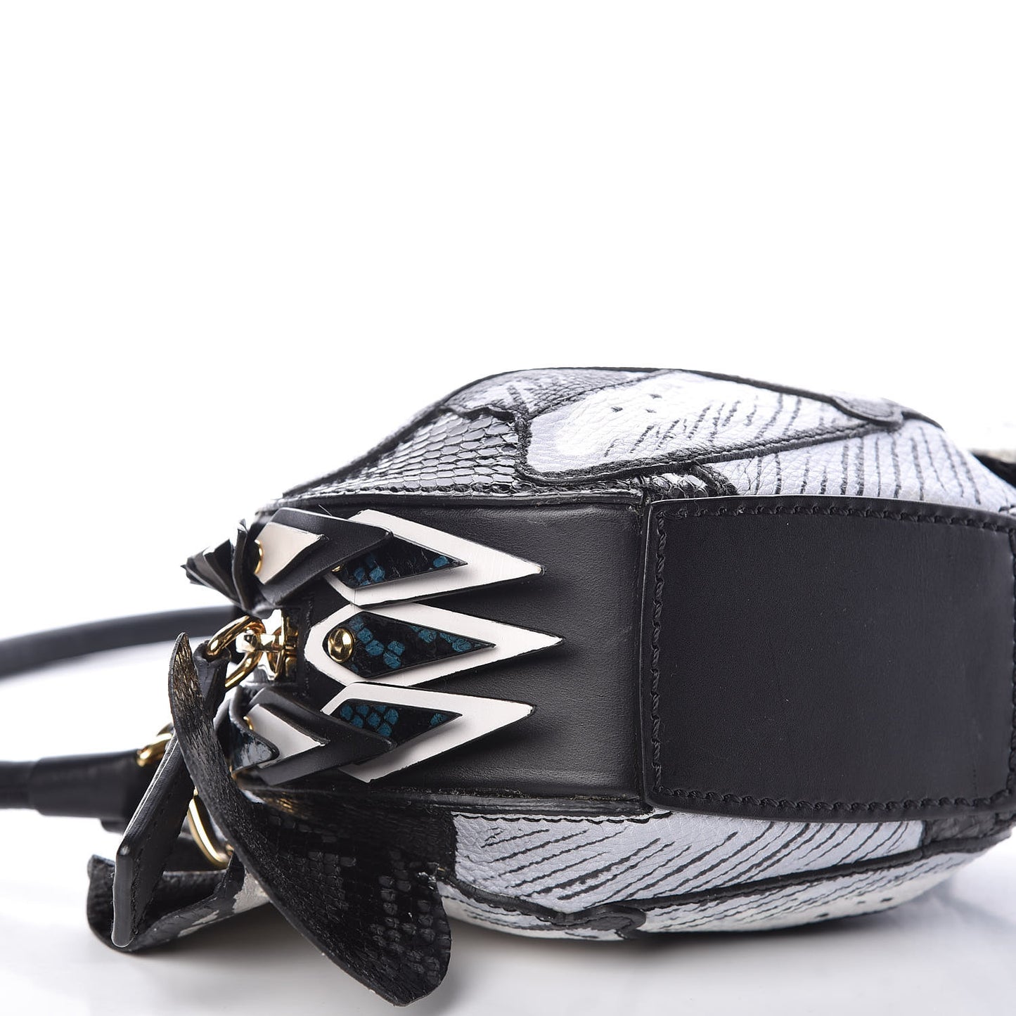 Snakeskin Pallas Helmet Bag Black