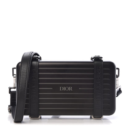 Christian Dior X RIMOWA Aluminum Personal Clutch On Strap Black 1 of 13