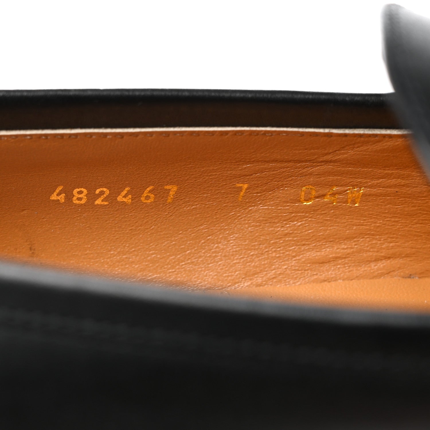 Gucci Calfskin Horsebit Mens Jordaan Loafers 7 Black 7 of 9