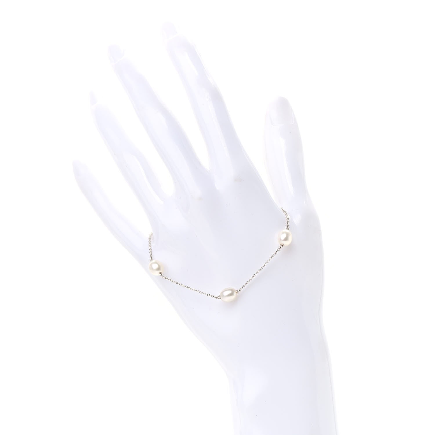Tiffany Sterling Silver Pearl Elsa Peretti Pearls By The Yard Bracelet 2 of 6