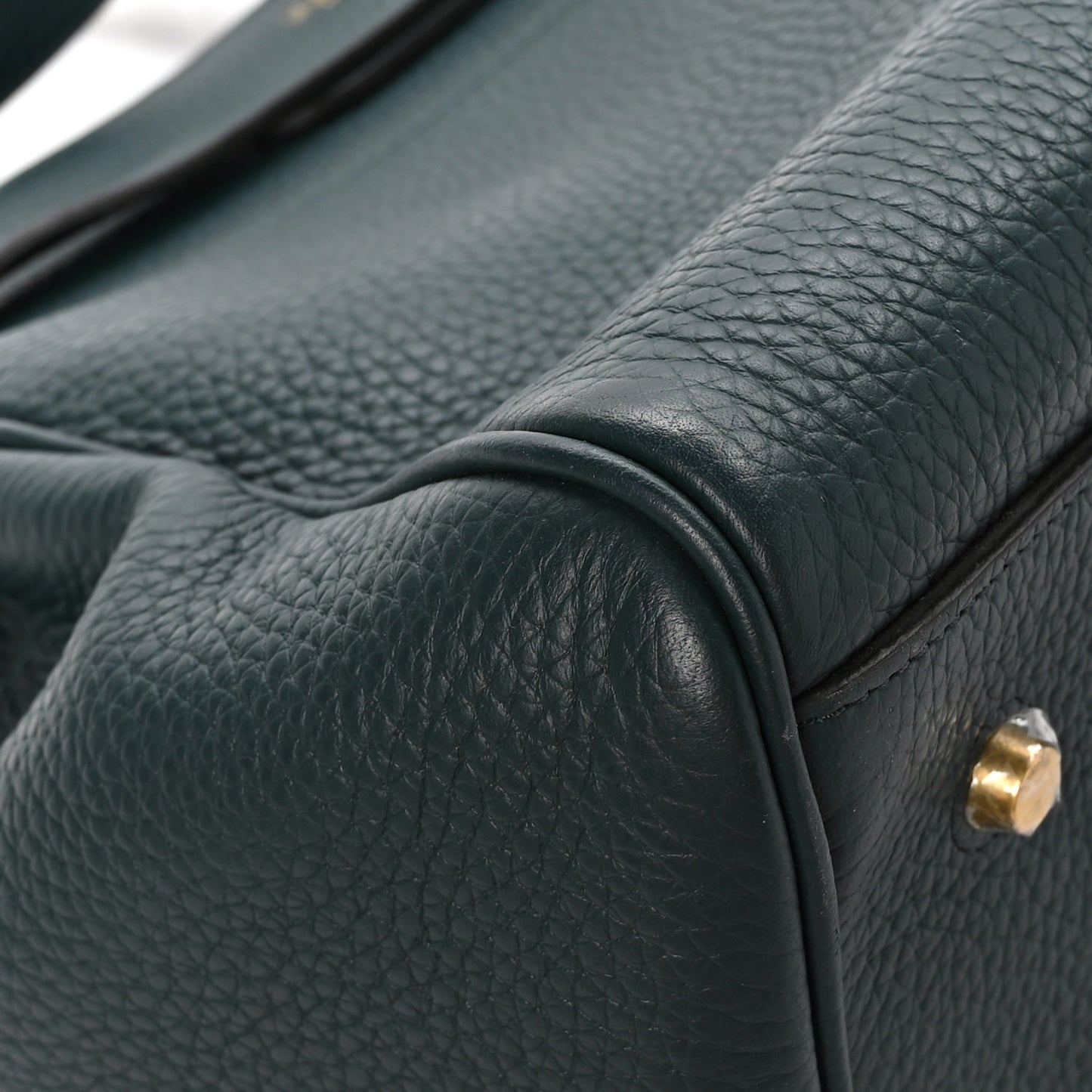 Heavy Grain Belted Bayswater Tote Mulberry Green
