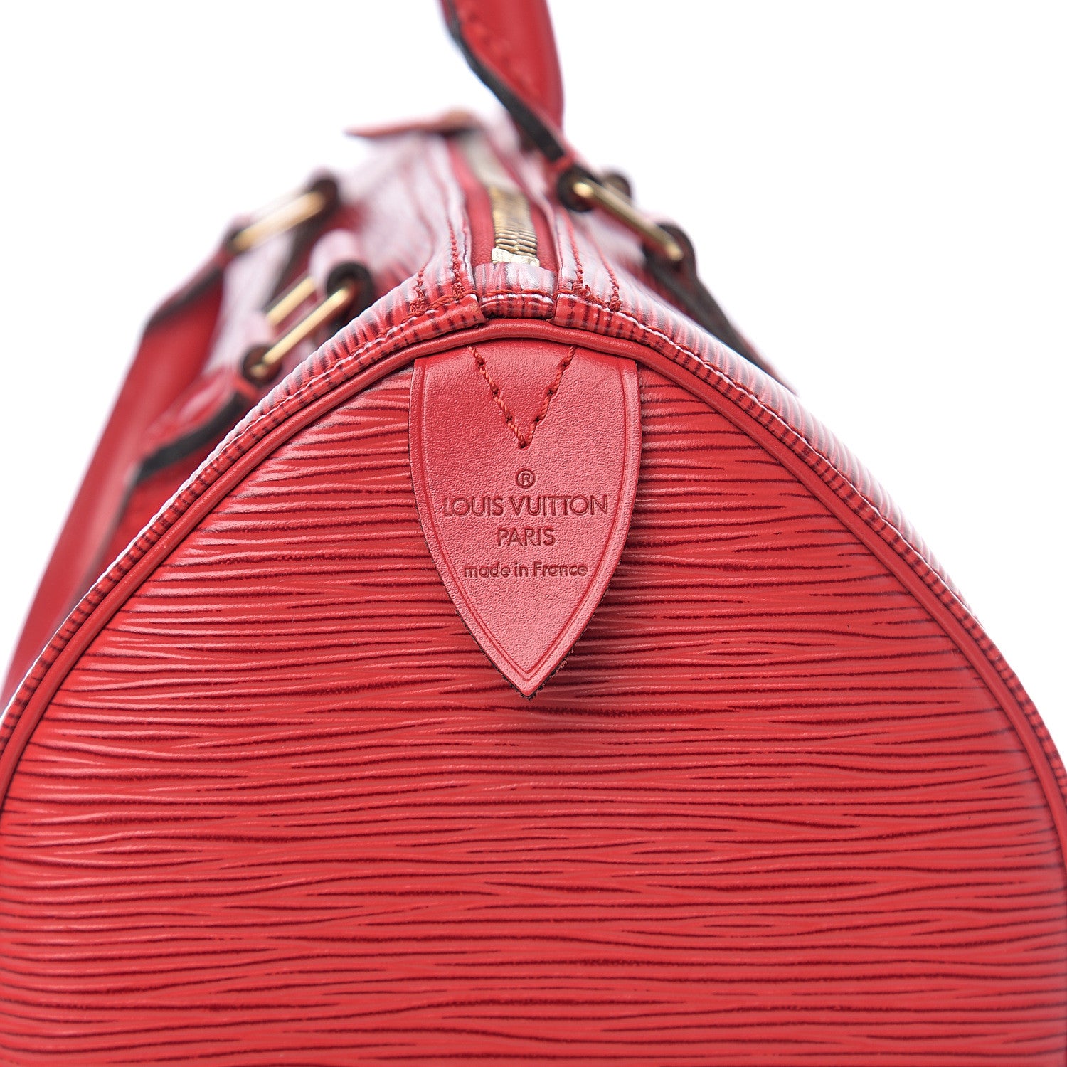 Louis Vuitton Epi Speedy 25 Castillan Red 6 of 12