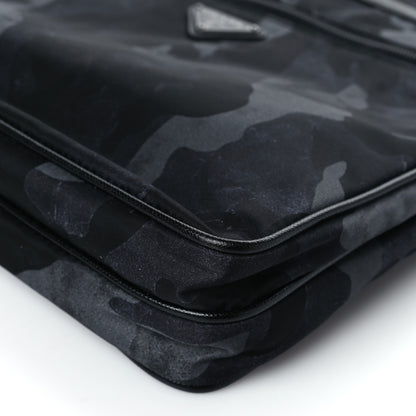 Prada Tessuto Nylon Camouflage Flat Messenger Fumo 10 of 10