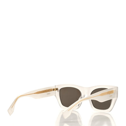 Fendi Acetate Fendi Roma Square Sunglasses FE40100I White 5 of 7