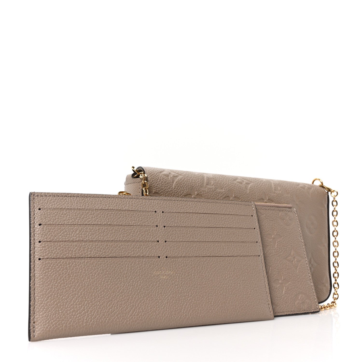 Louis Vuitton Empreinte Pochette Felicie Chain Wallet Tourterelle 5 of 11
