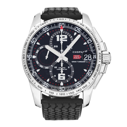 Chopard Stainless Steel Rubber 44mm Mille Miglia Chronograph Automatic Watch Black 1 of 5