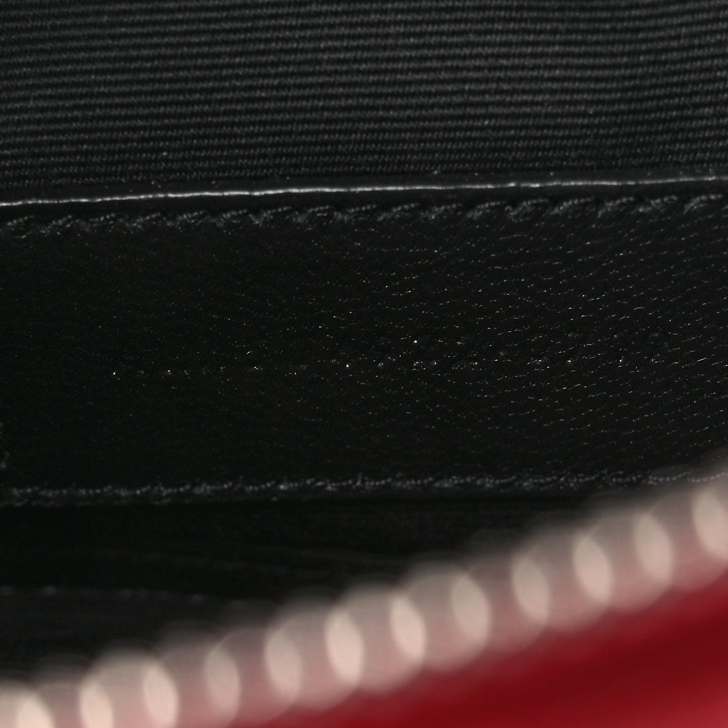 Grain De Poudre Chevron Monogram Bill Pouch Rouge Eros