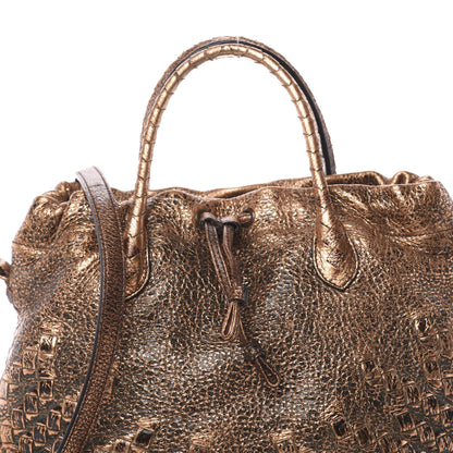 Bottega Veneta Cervo Intrecciato Satchel Rame Ossidato 9 of 12