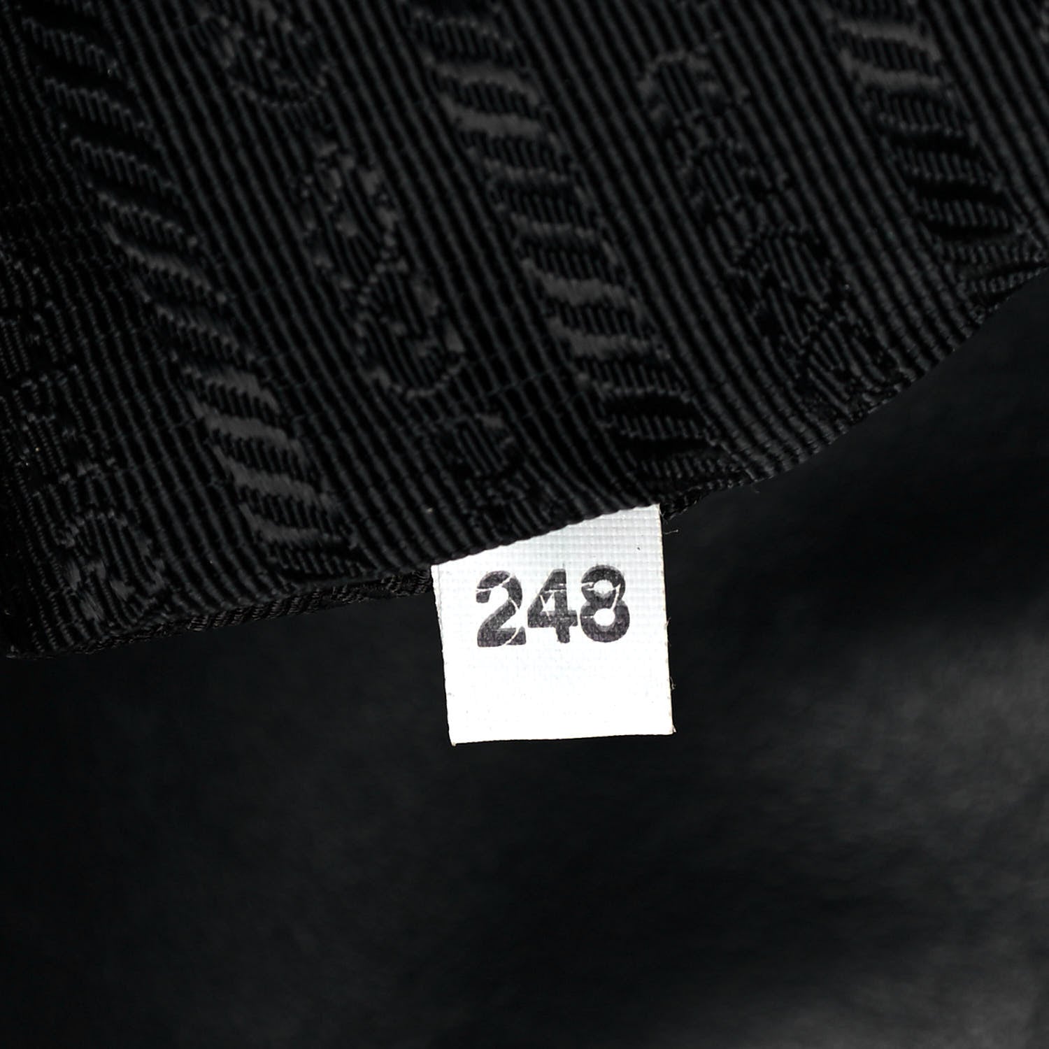 Prada Calfskin Baiadera Striped Shopping Tote Black Fuoco White 6 of 15