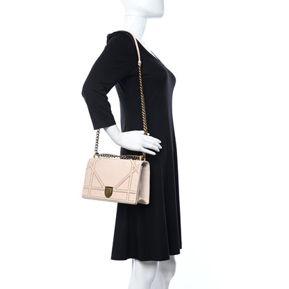 Christian Dior Calfskin Studded Medium Diorama Flap Bag 2 of 14