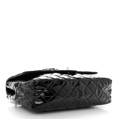 Chanel Patent Quilted Jumbo Single Flap Black 4 of 9