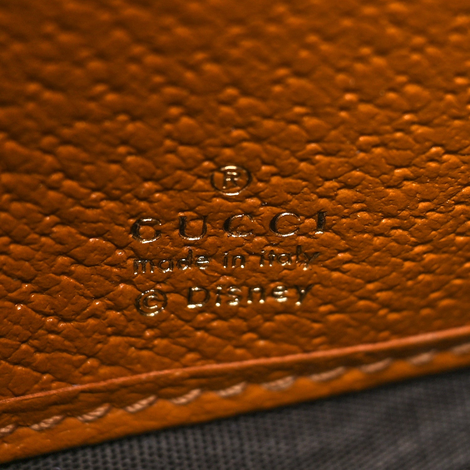Gucci X DISNEY Mini Vintage GG Supreme Monogram Mickey Mouse Continental Wallet Beige Vintage Sun Oil 6 of 12