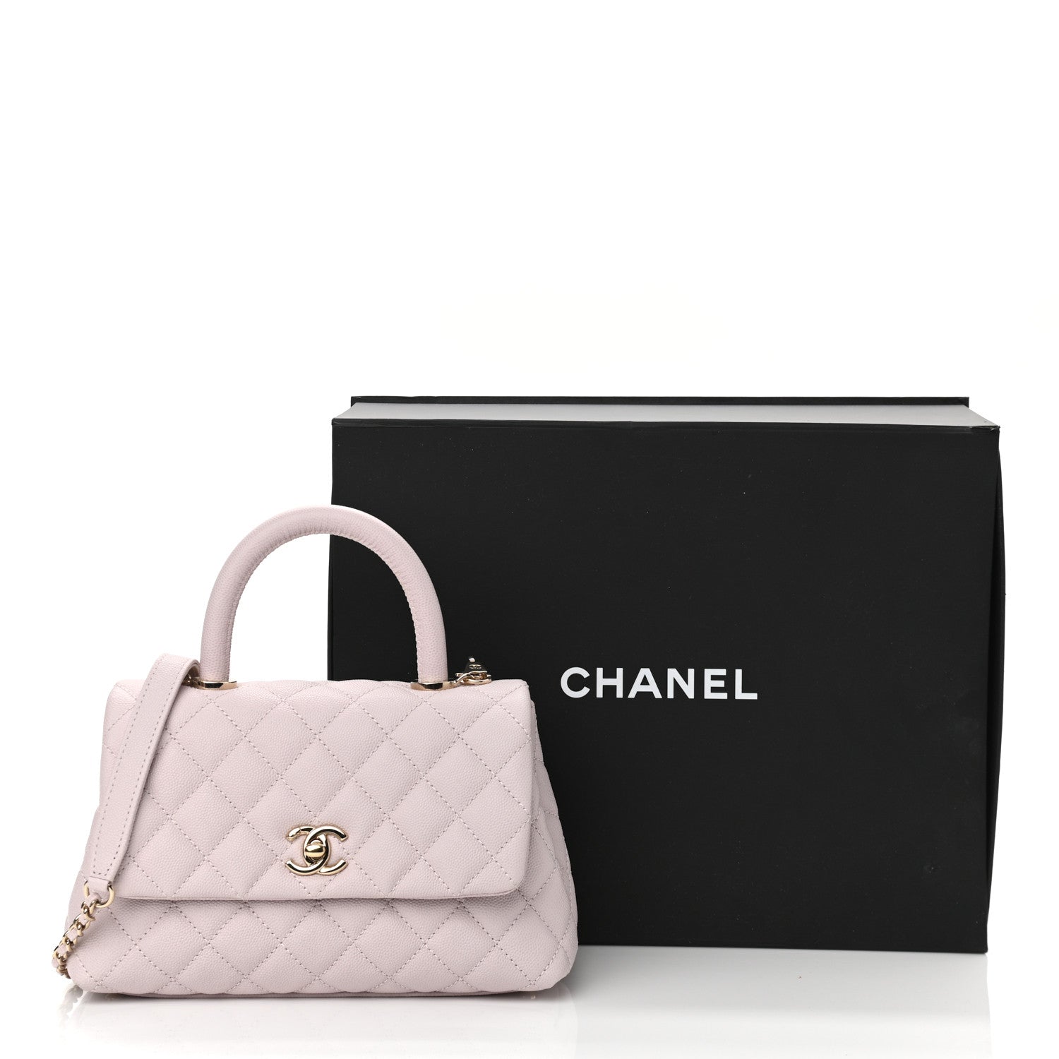 Chanel Caviar Quilted Mini Coco Handle Flap Lilas Lilac 13 of 13