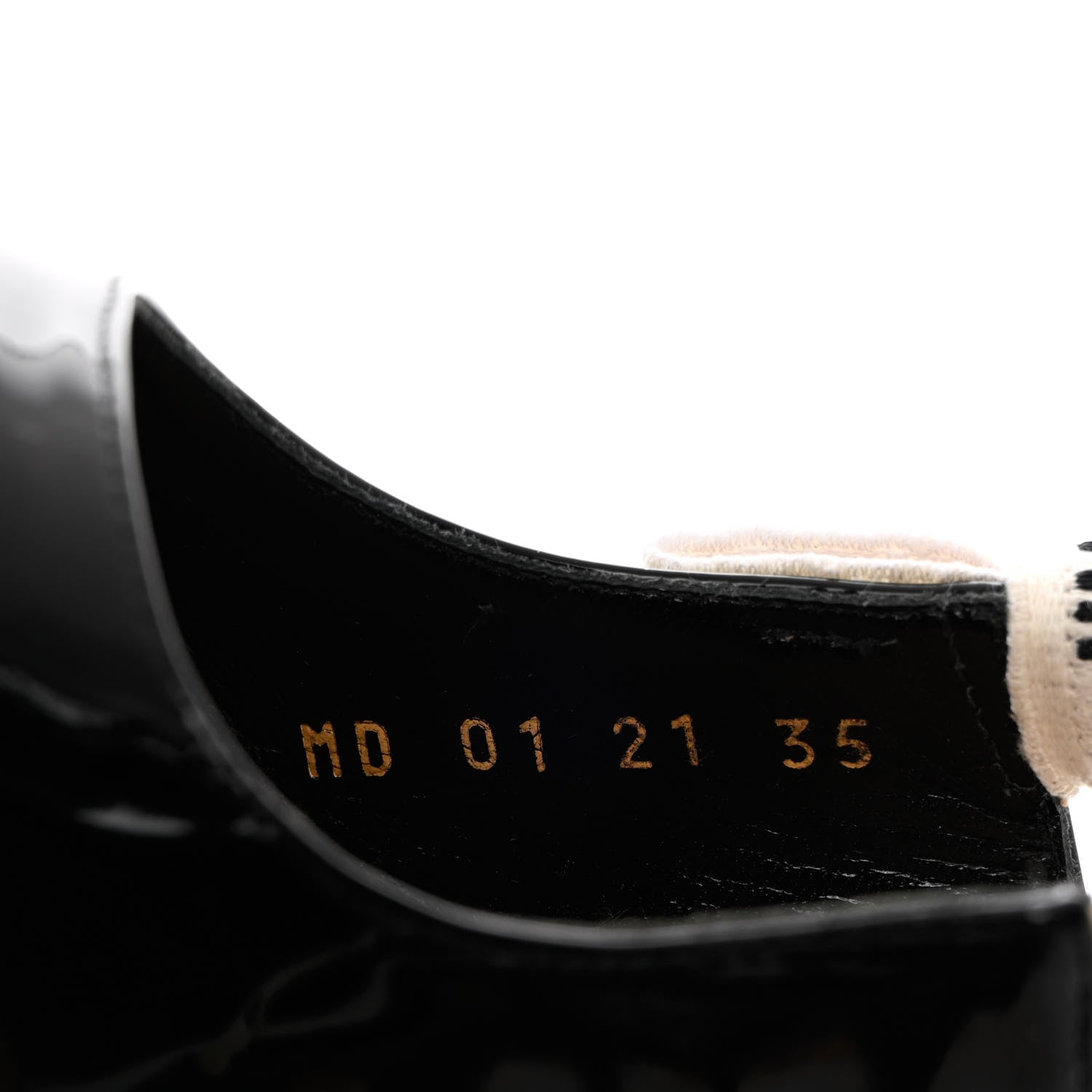Christian Dior Patent Ribbon J'Adior Slingback 100mm Pumps 35 Black 6 of 11