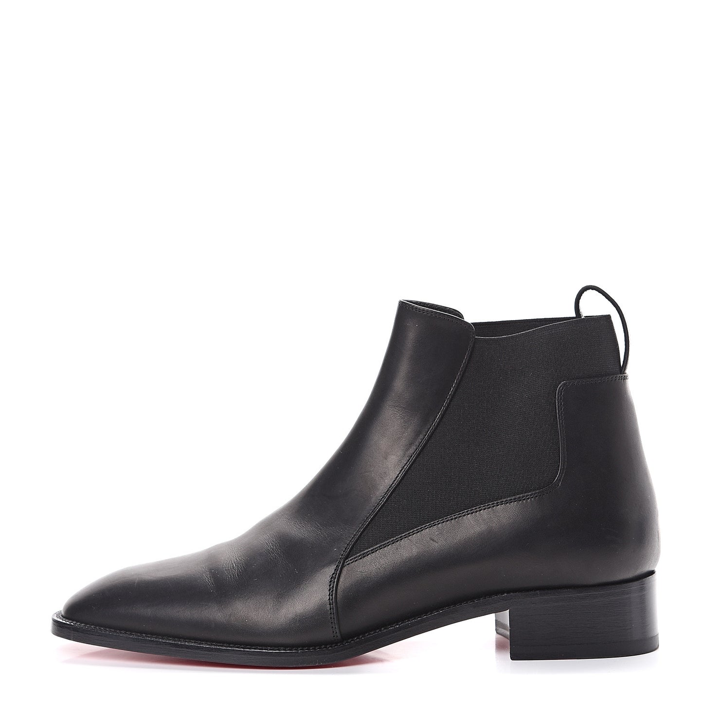 Calfskin Mens Melon Flat Chelsea Boots 41 Black