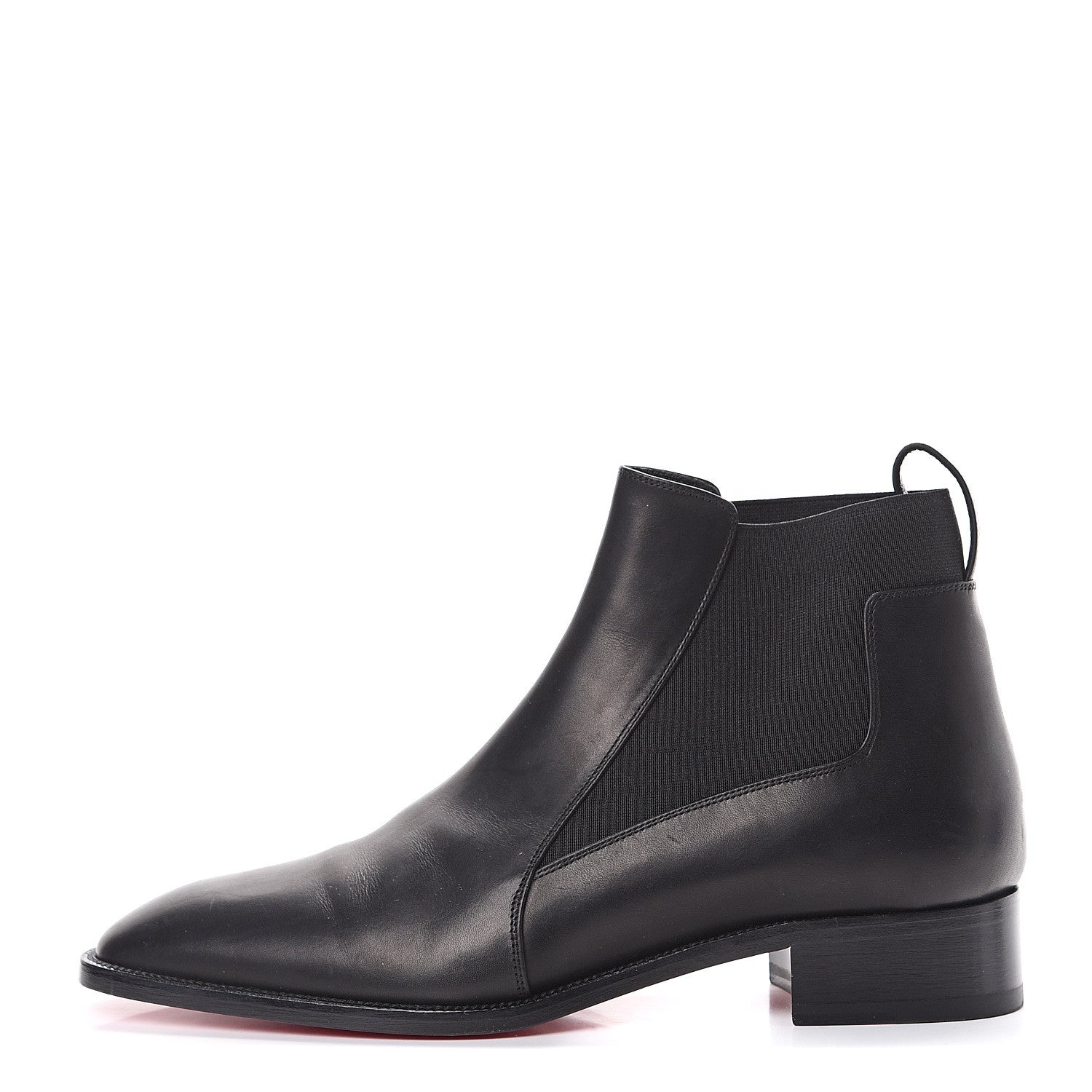 Christian Louboutin Calfskin Mens Melon Flat Chelsea Boots 41 Black 1 of 13