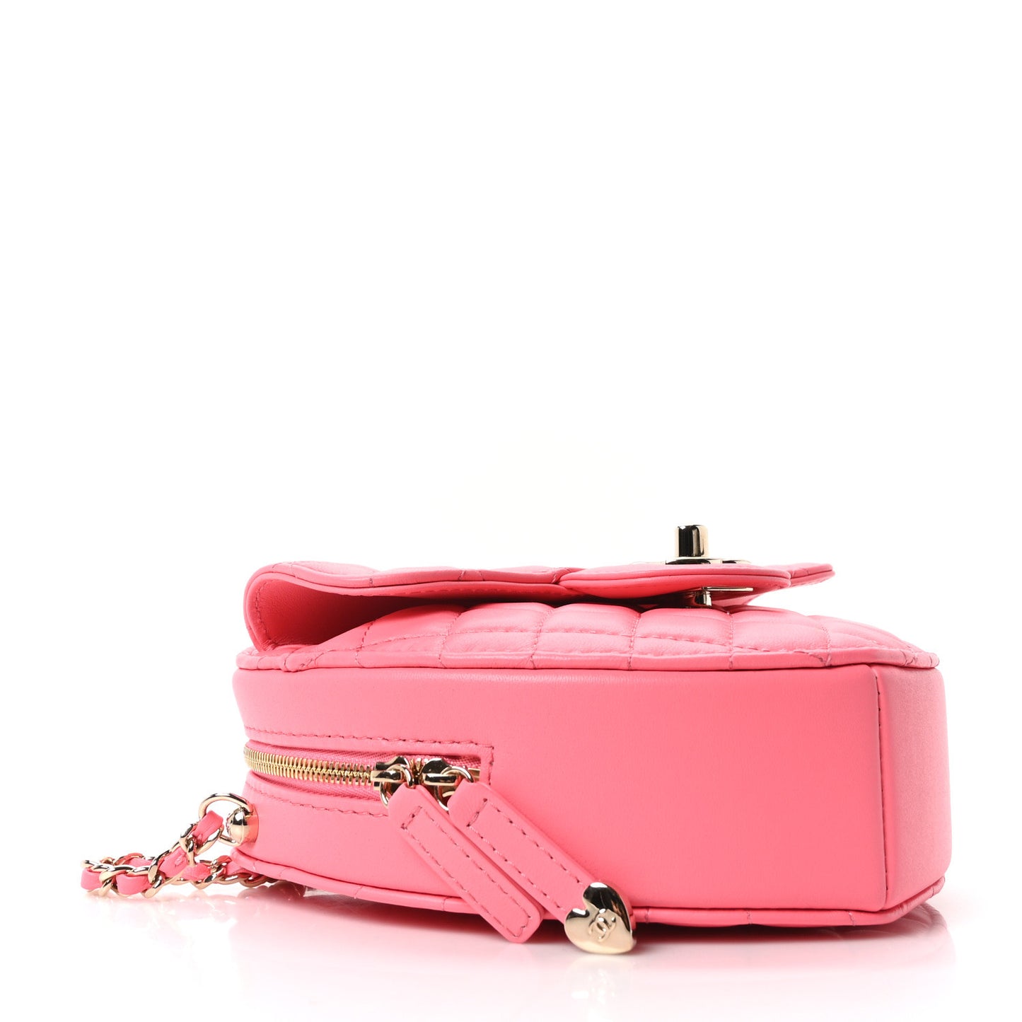 Lambskin Quilted CC In Love Heart Bag Pink
