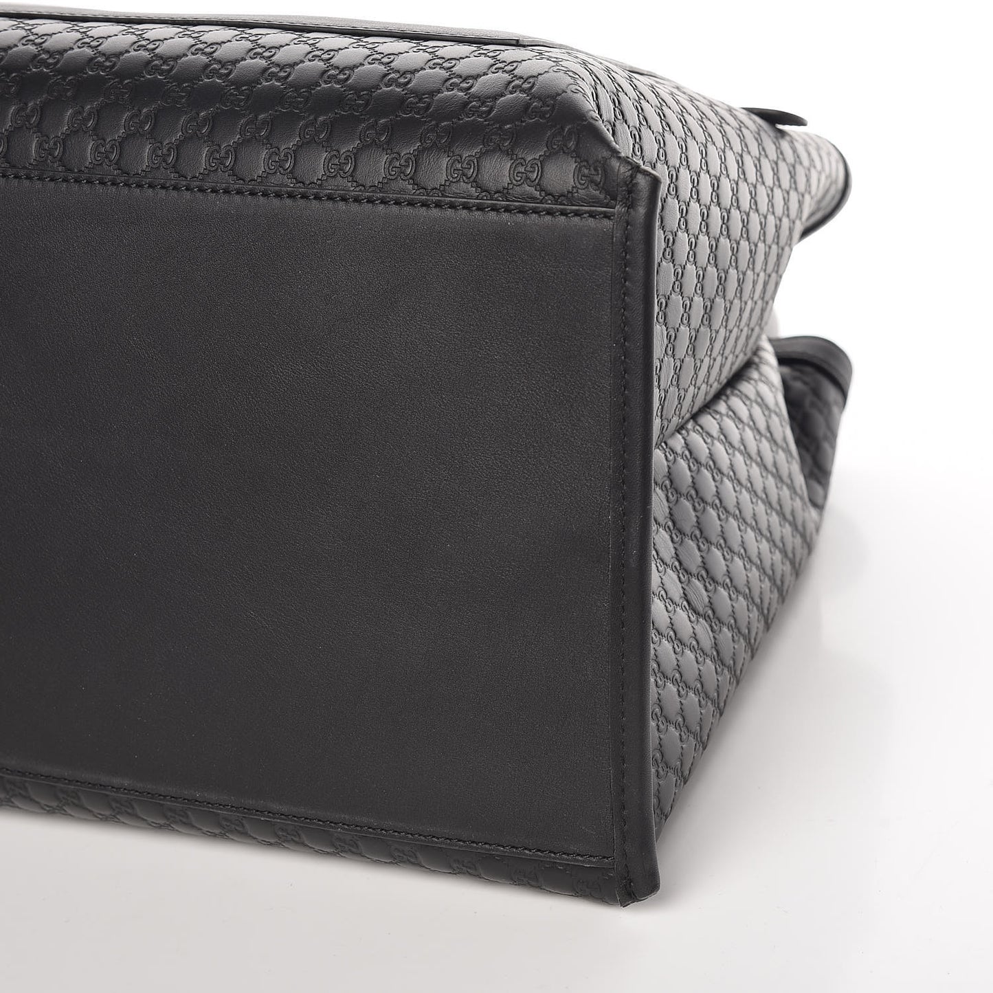Soft Microguccissima Large Tote Black
