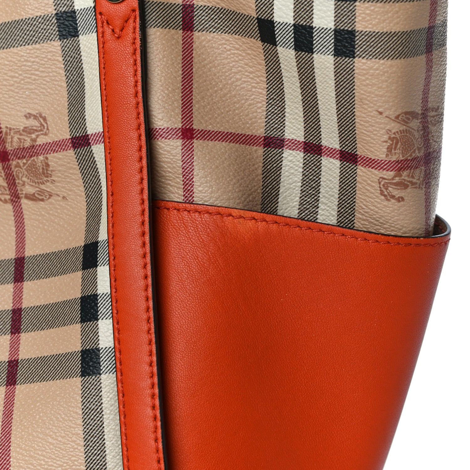 Burberry Haymarket Check Small Canterbury Tote Orange 12 of 20
