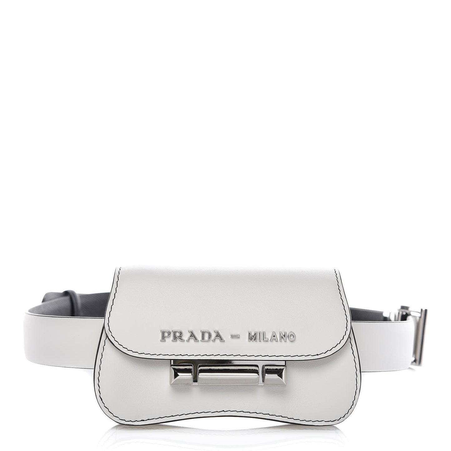 City Calfskin Micro Sidonie Belt Bag 85 34 White Black