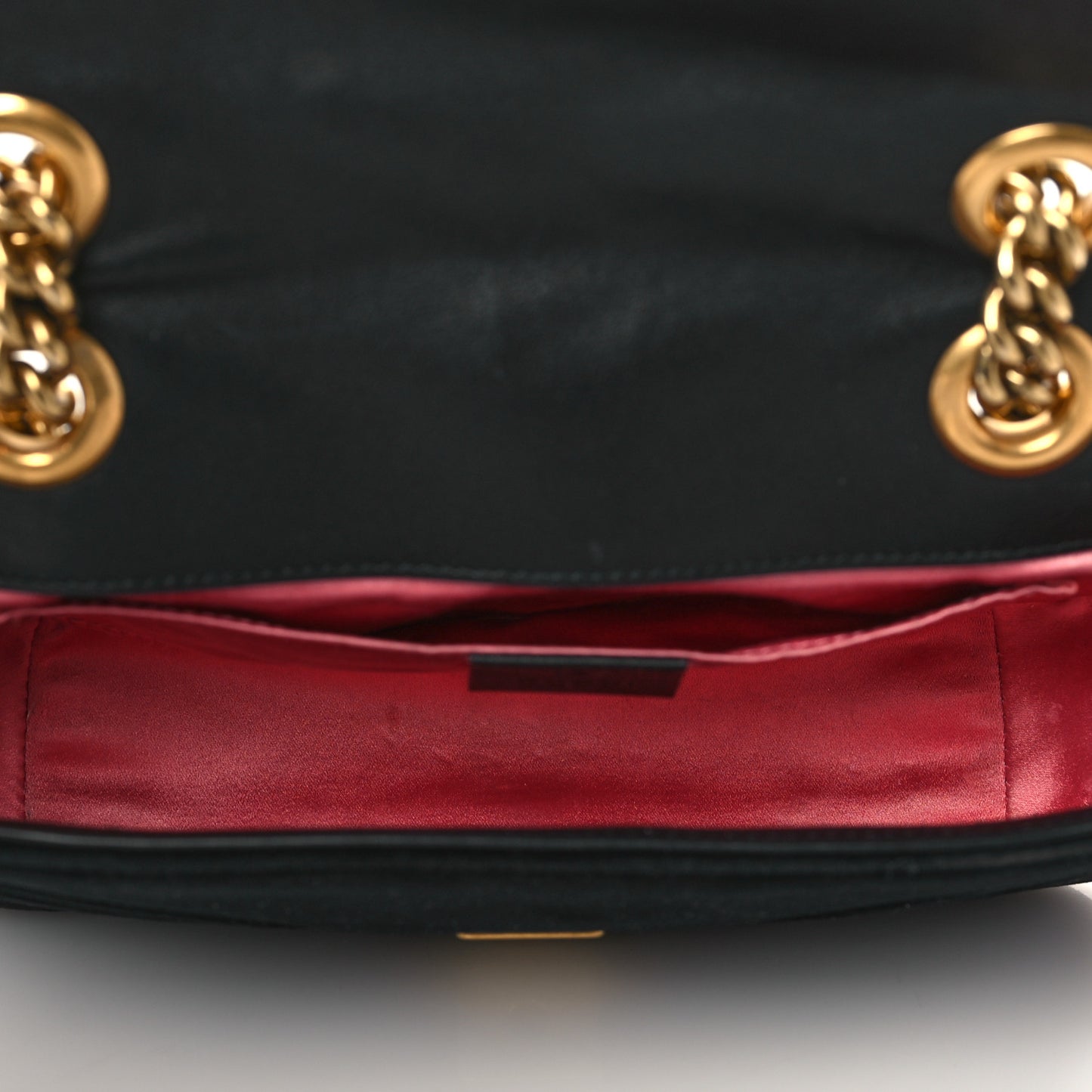 Velvet Matelasse Mini GG Marmont Shoulder Bag Black