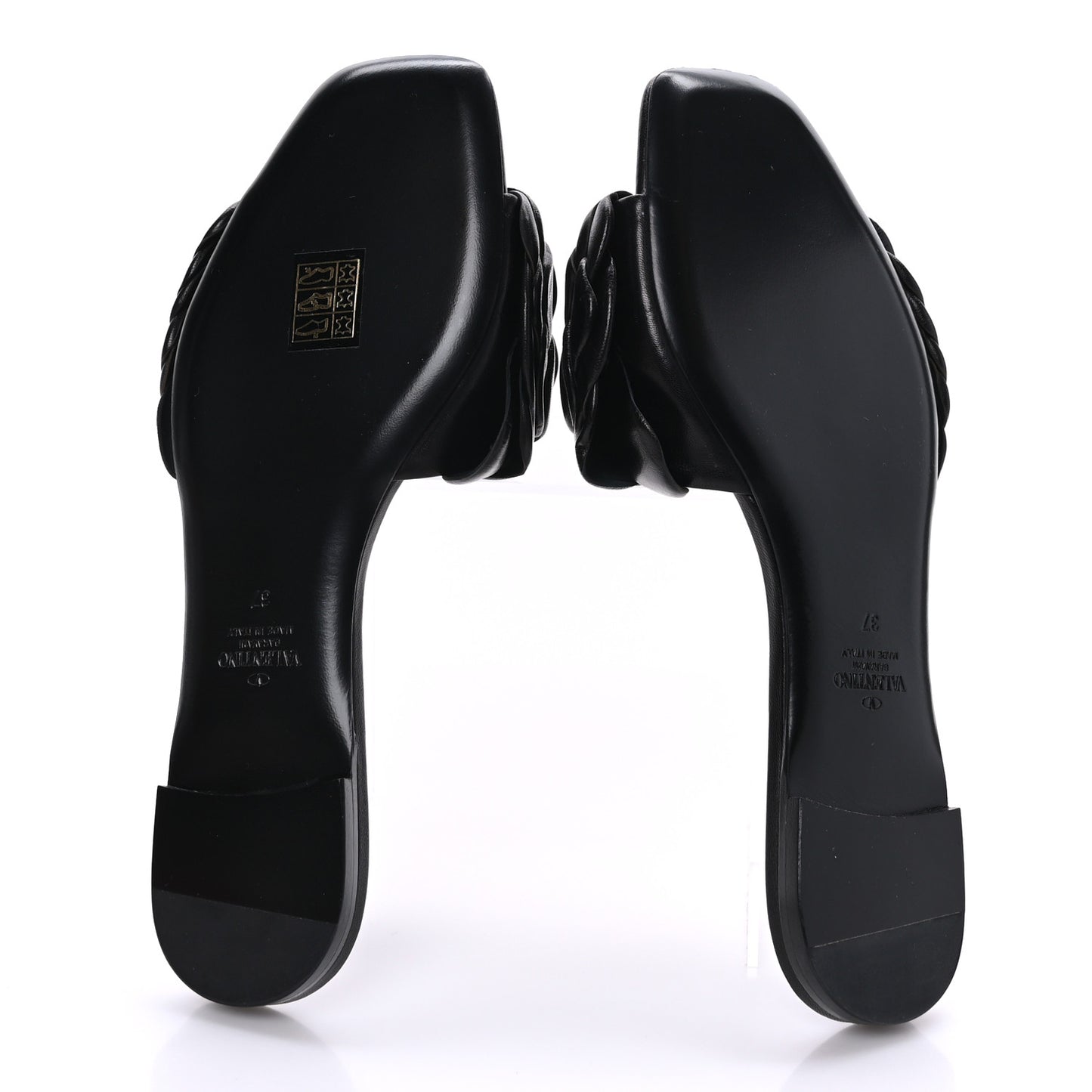Nappa Atelier 03 Rose Edition Slide Sandals 37 Black