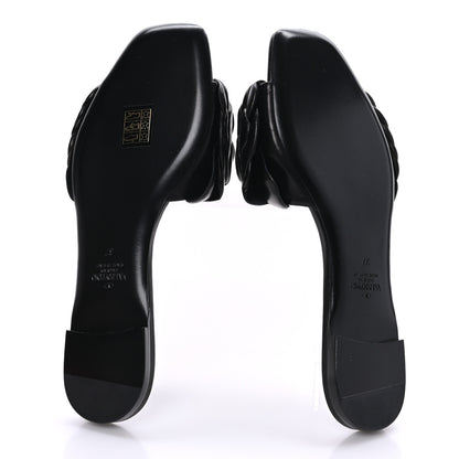 Valentino Garavani Nappa Atelier 03 Rose Edition Slide Sandals 37 Black 5 of 8