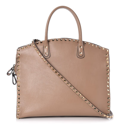 Valentino Garavani Vitello Rockstud Dome Shopper Alpaca 1 of 7