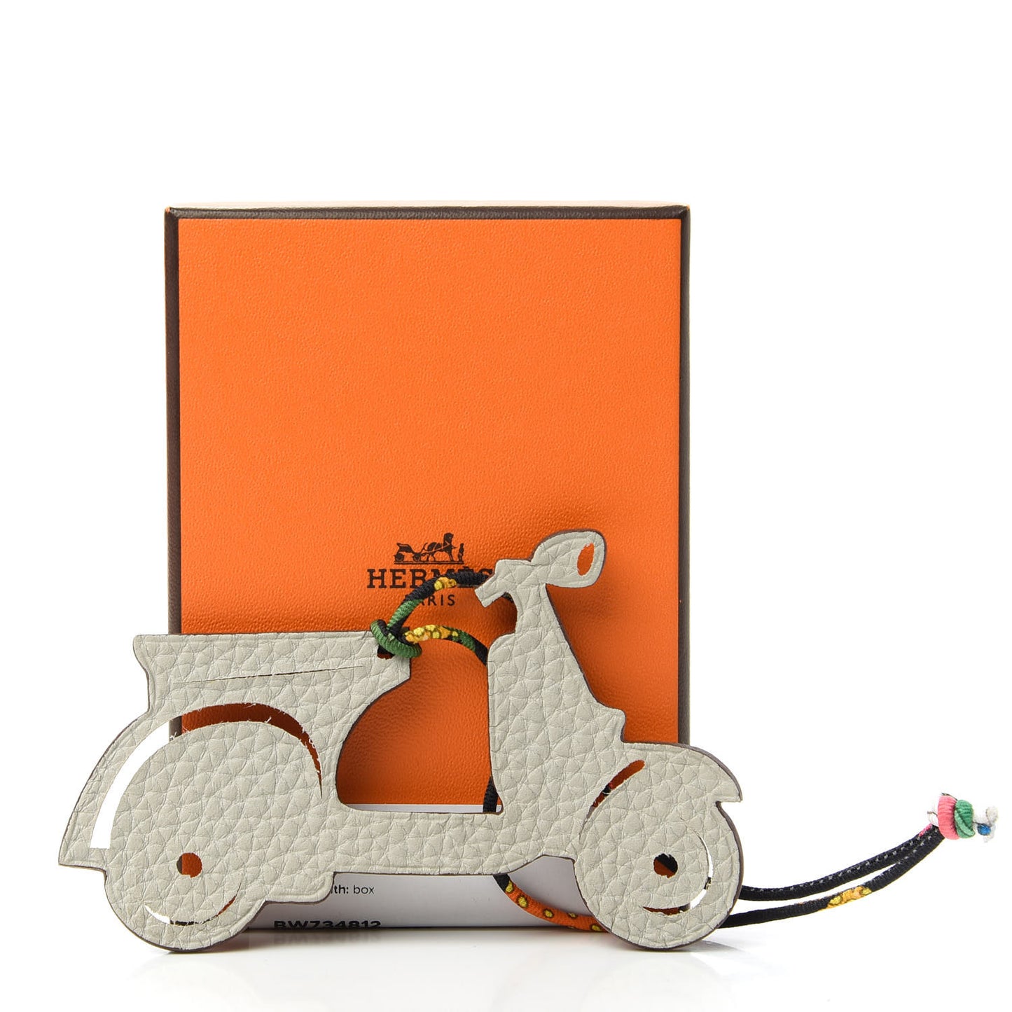 Togo Epsom Petit H Scooter Bag Charm Beton Gold