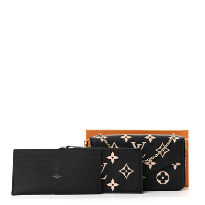 Louis Vuitton Empreinte Monogram Giant Felicie Pochette Black Beige 12 of 12