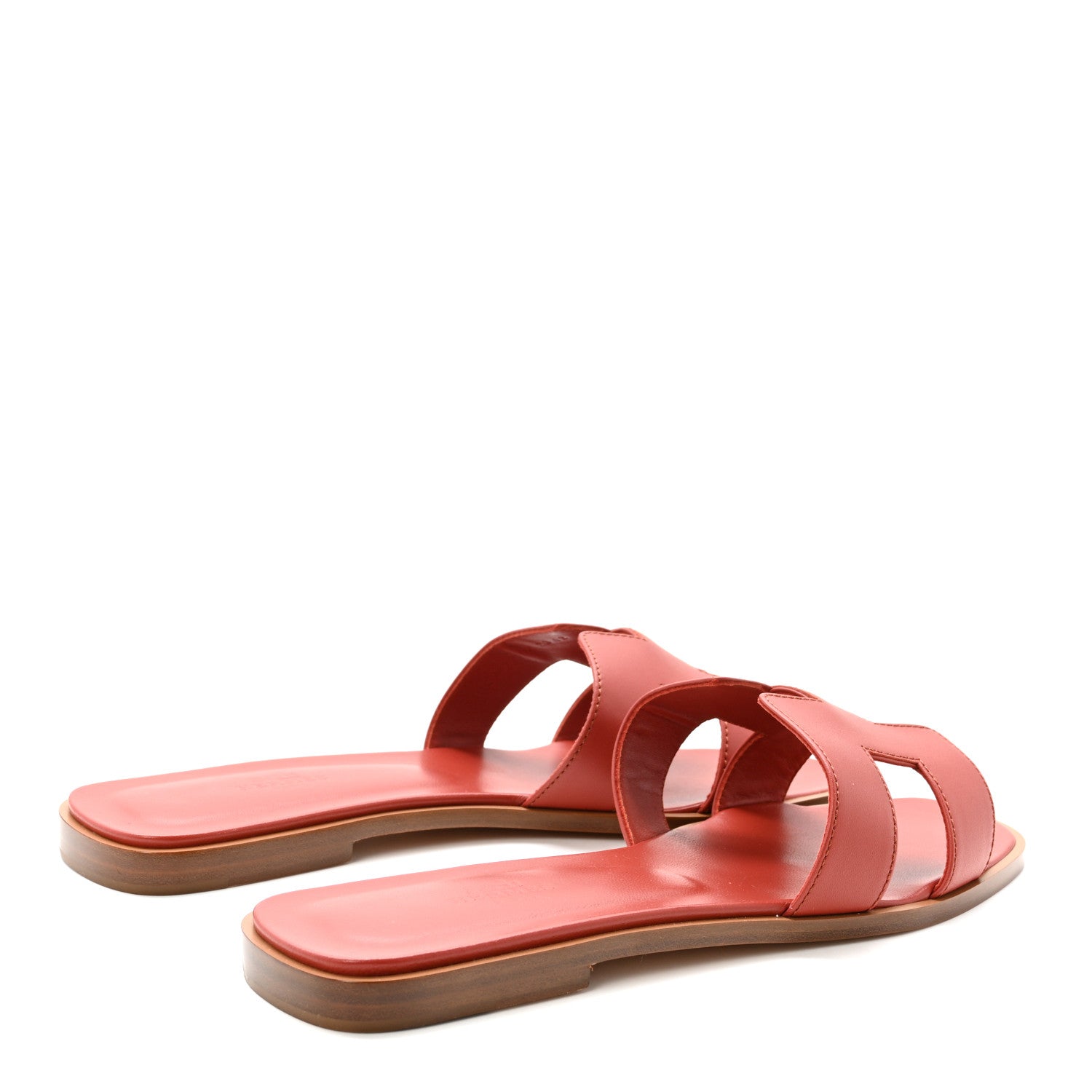 Hermes Calfskin Oran Oran Sandals 40 Orange Brulee 5 of 10