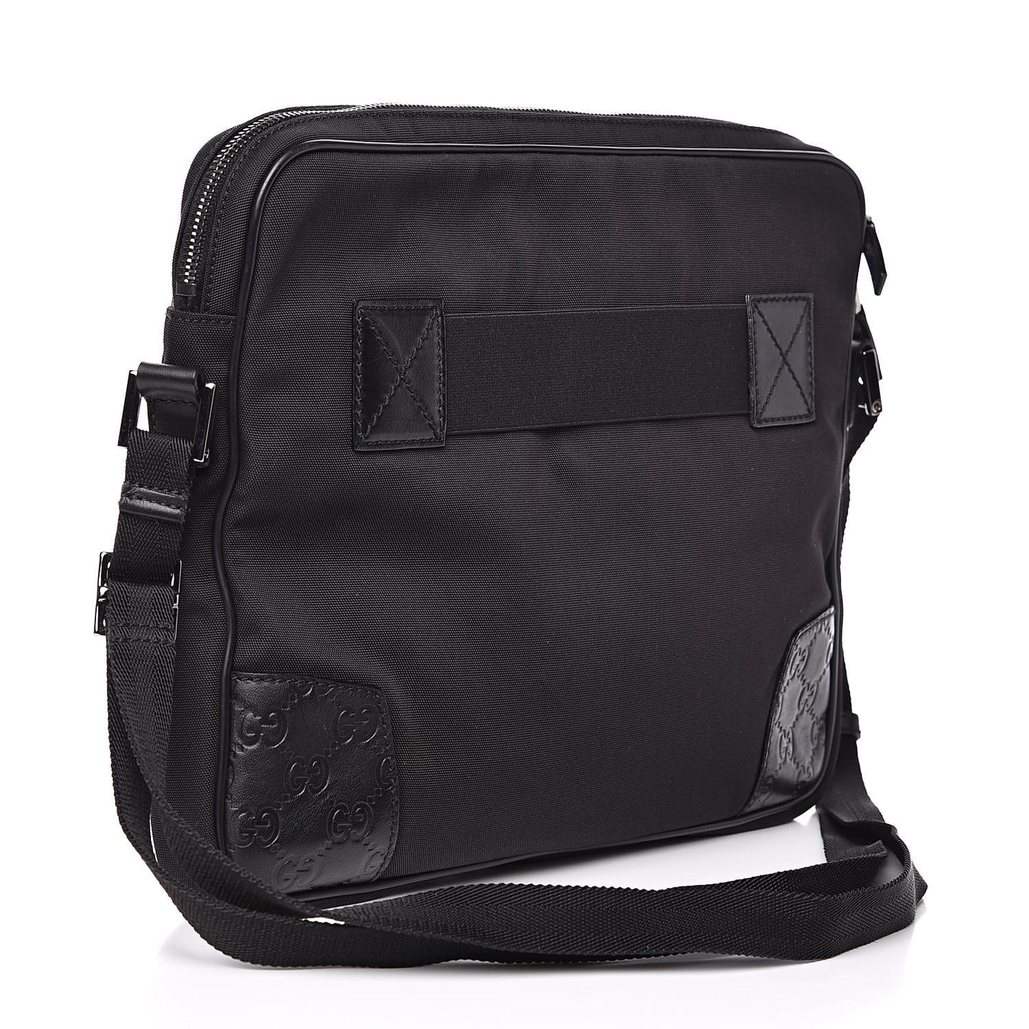 Guccissima Nylon Shoulder Bag Black