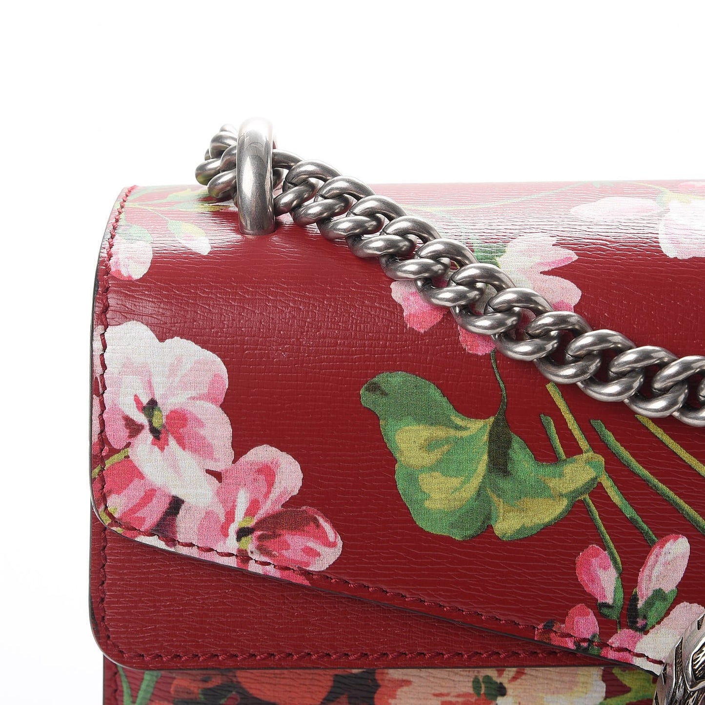 Calfskin Blooms Print Small Dionysus Shoulder Bag Romantic Cherry Multicolor