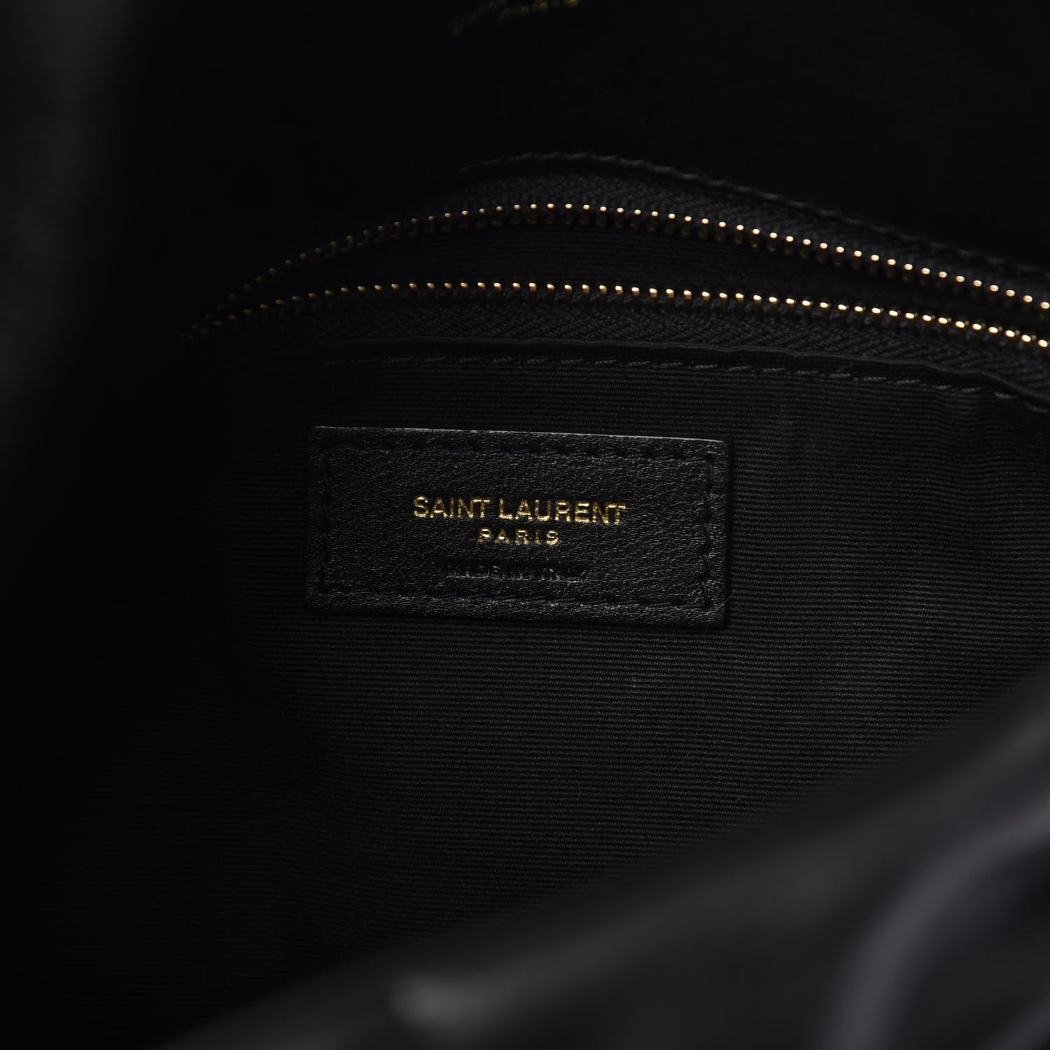 Saint Laurent Lambskin Quilted Small Loulou Puffer Monogram Chain Satchel Black 6 of 10