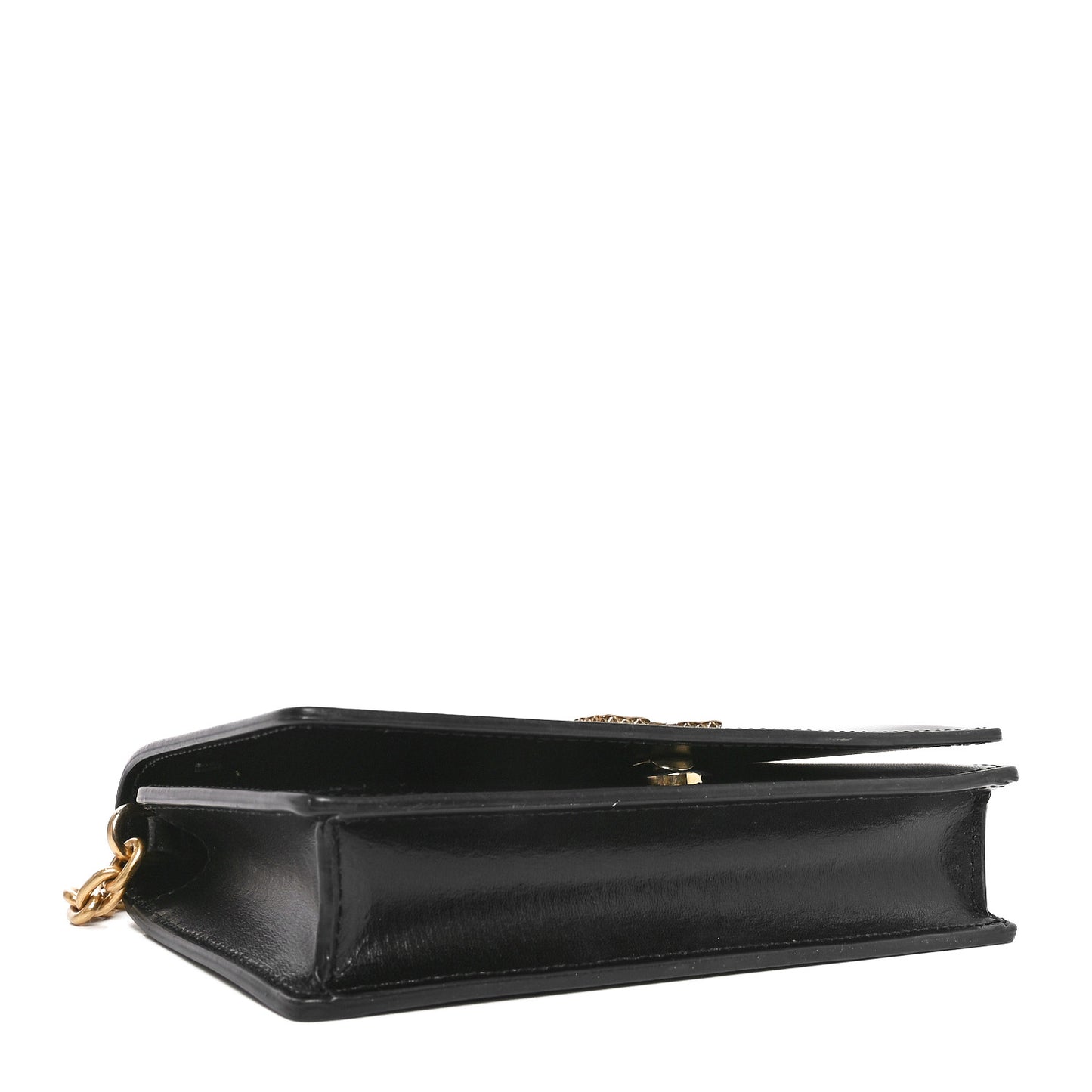 Calfskin Jitney 0.5 Shoulder Bag Black