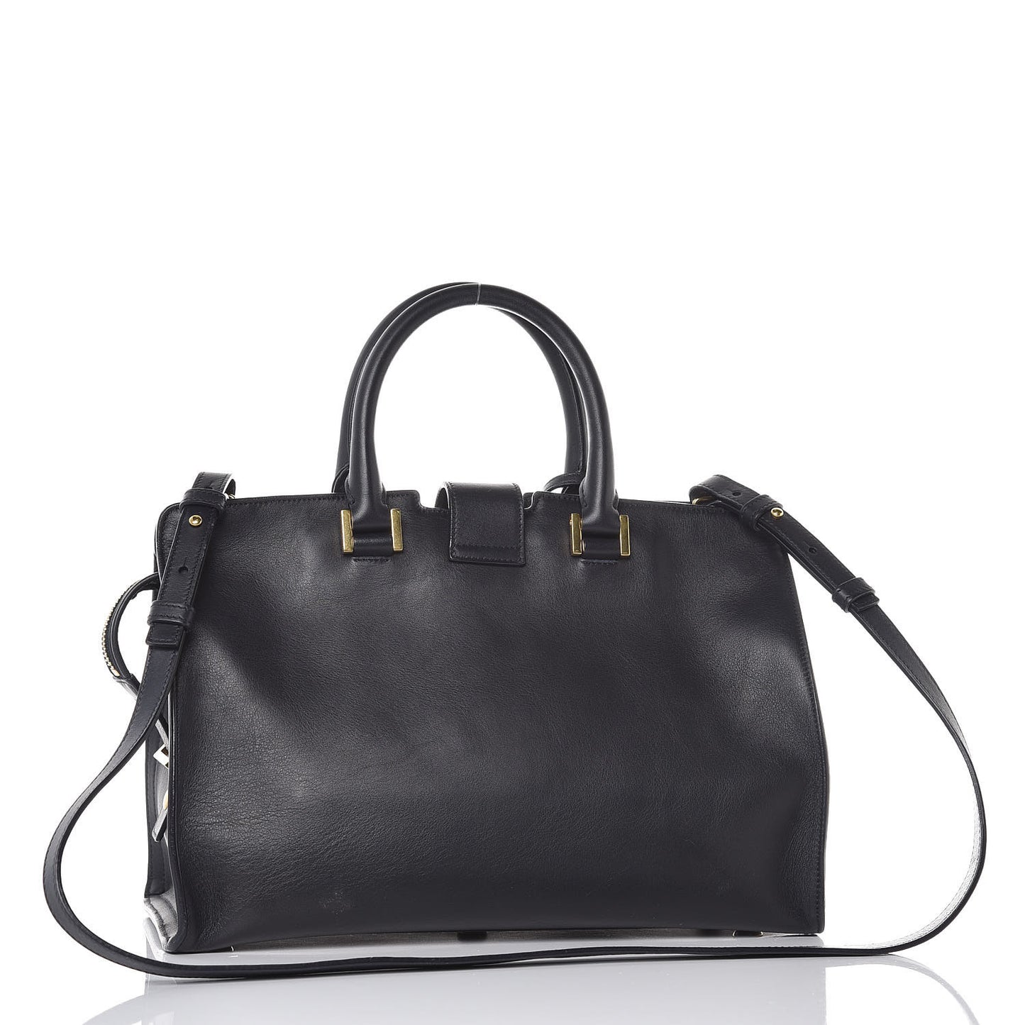 Calfskin Small Classic Y Cabas Navy Blue