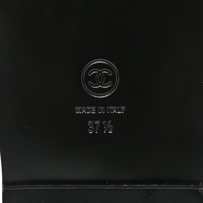Chanel Grained Calfskin Velcro Dad Sandals 37.5 Black 6 of 8