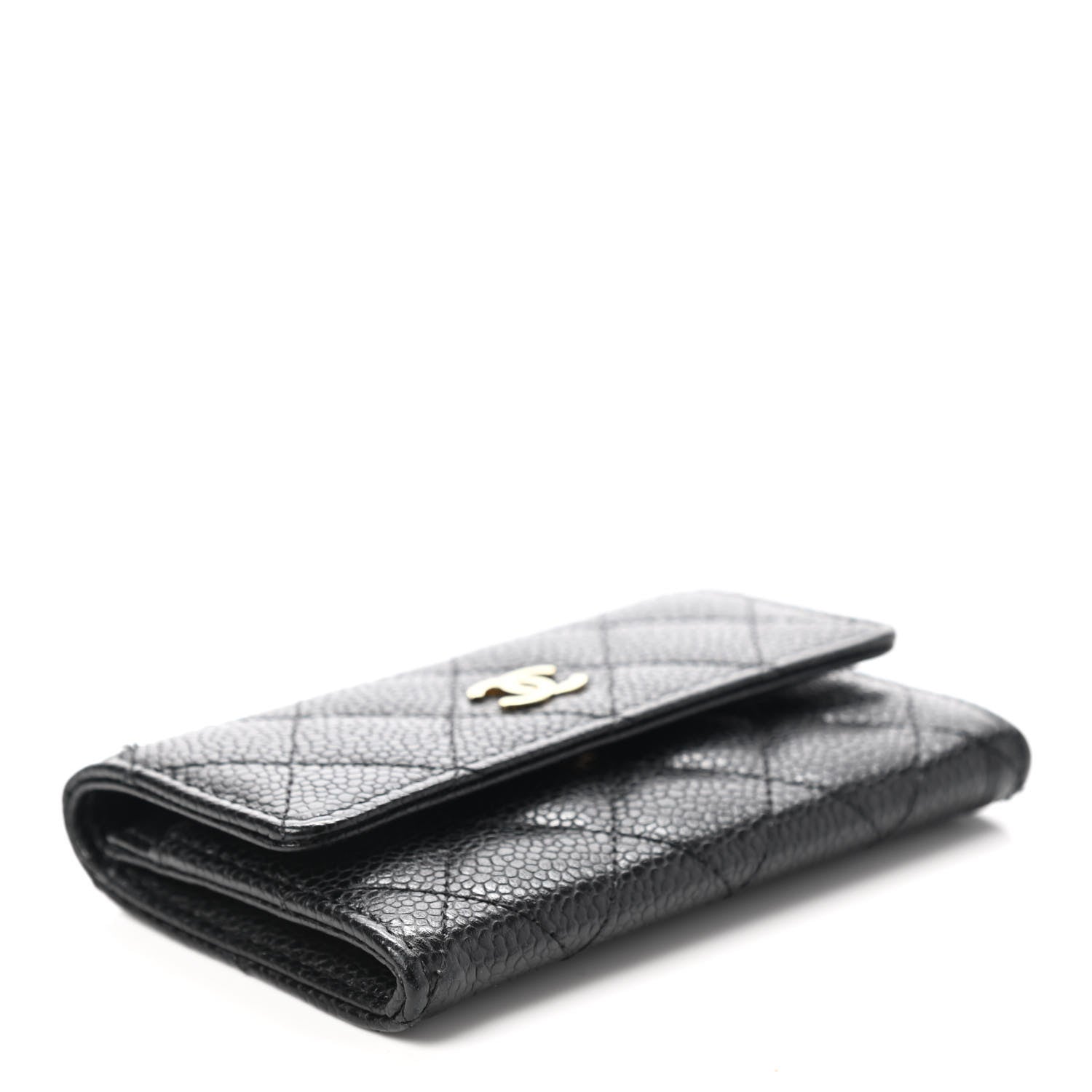 Chanel Caviar Quilted Flap Card Holder Black 4 of 9
